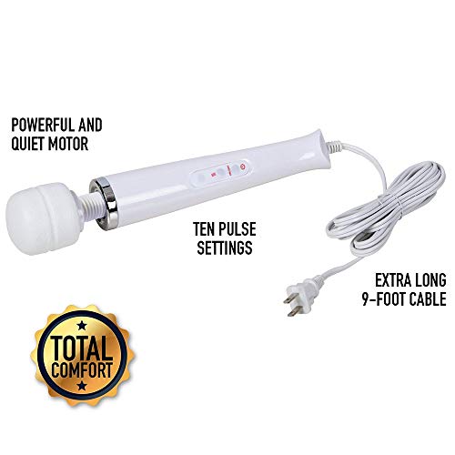 YEVIOR Cordless Personal Wand Electric Massager with 10 Powerful